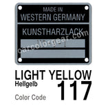 Light Yellow T-Shirt, Color Code 117