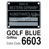 Golf Blue T-Shirt, Color Code 6603
