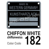 Chiffon White T-Shirt, Color Code 182