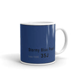 Stormy Blue Pearl Mug, Color Code 35J