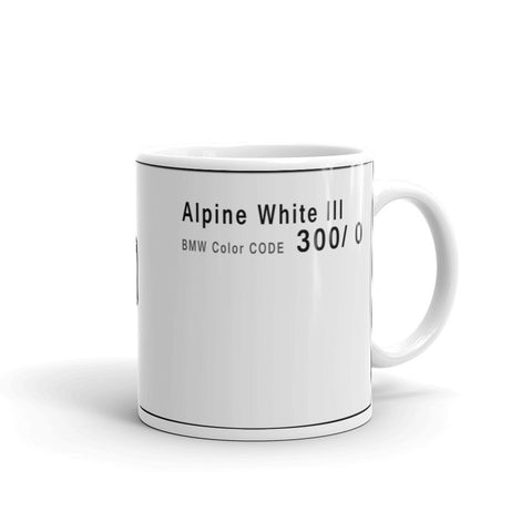 Alpine White Mug, Color Code 300