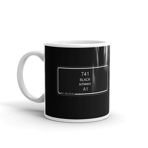 Black Mug, Porsche Color Code 741