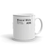 Mineral White Mug, Color Code A96