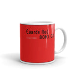 Guards Red Mug, Color Code 80K