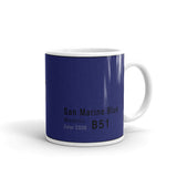 San Marino Blue Mug, Color Code B51