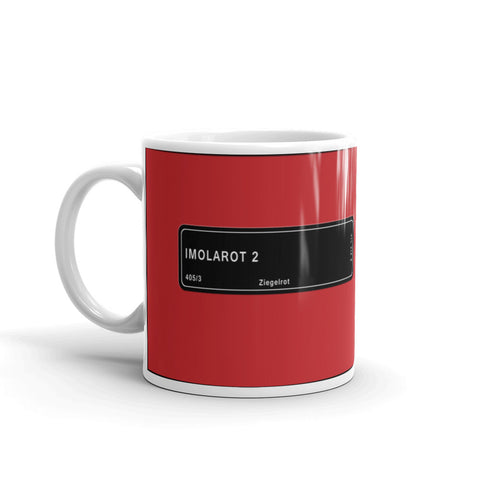 Imola Red Mug, Color Code 405