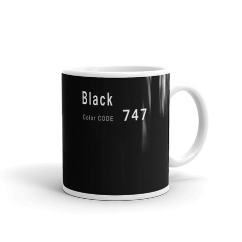 Black Mug, Color Code 747