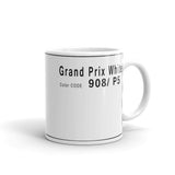Grand Prix White 964 Mug, Porsche Color 908 9 1