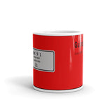 Guards Red Mug, Porsche Color Code 80K 9 1